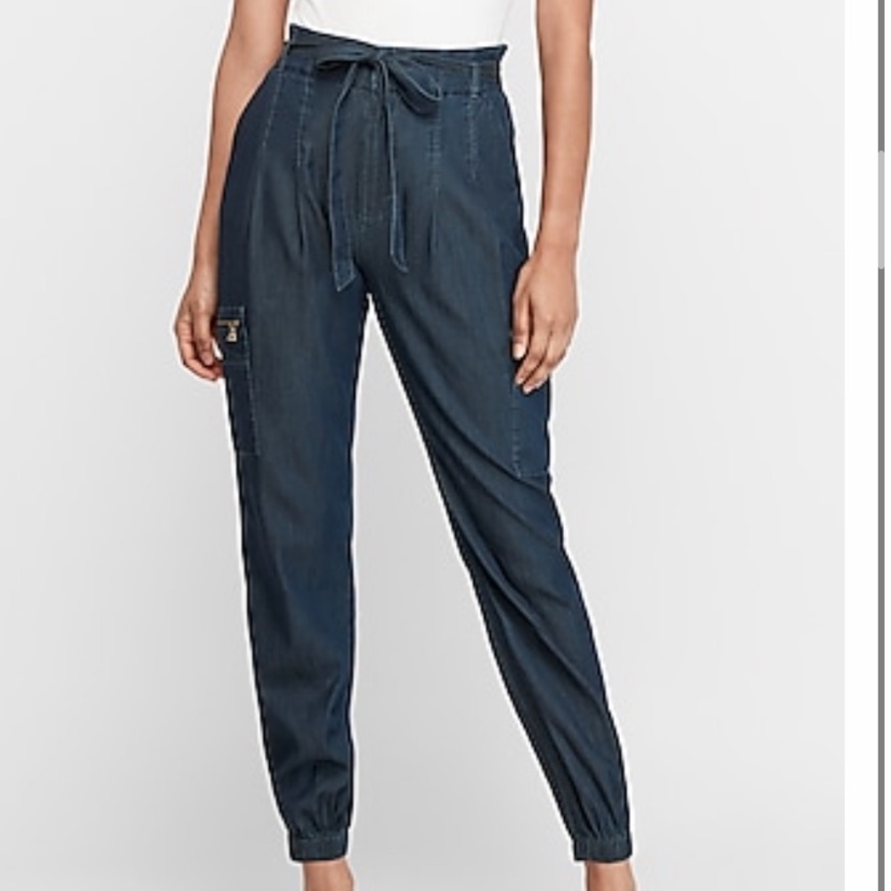 Express- High Rise Cargo Jogger